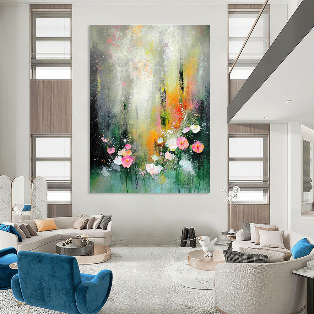 Dark Green Gradient Textured Art for Luxury Hotel Lobby & Nature - Inspired Spa STSC1301