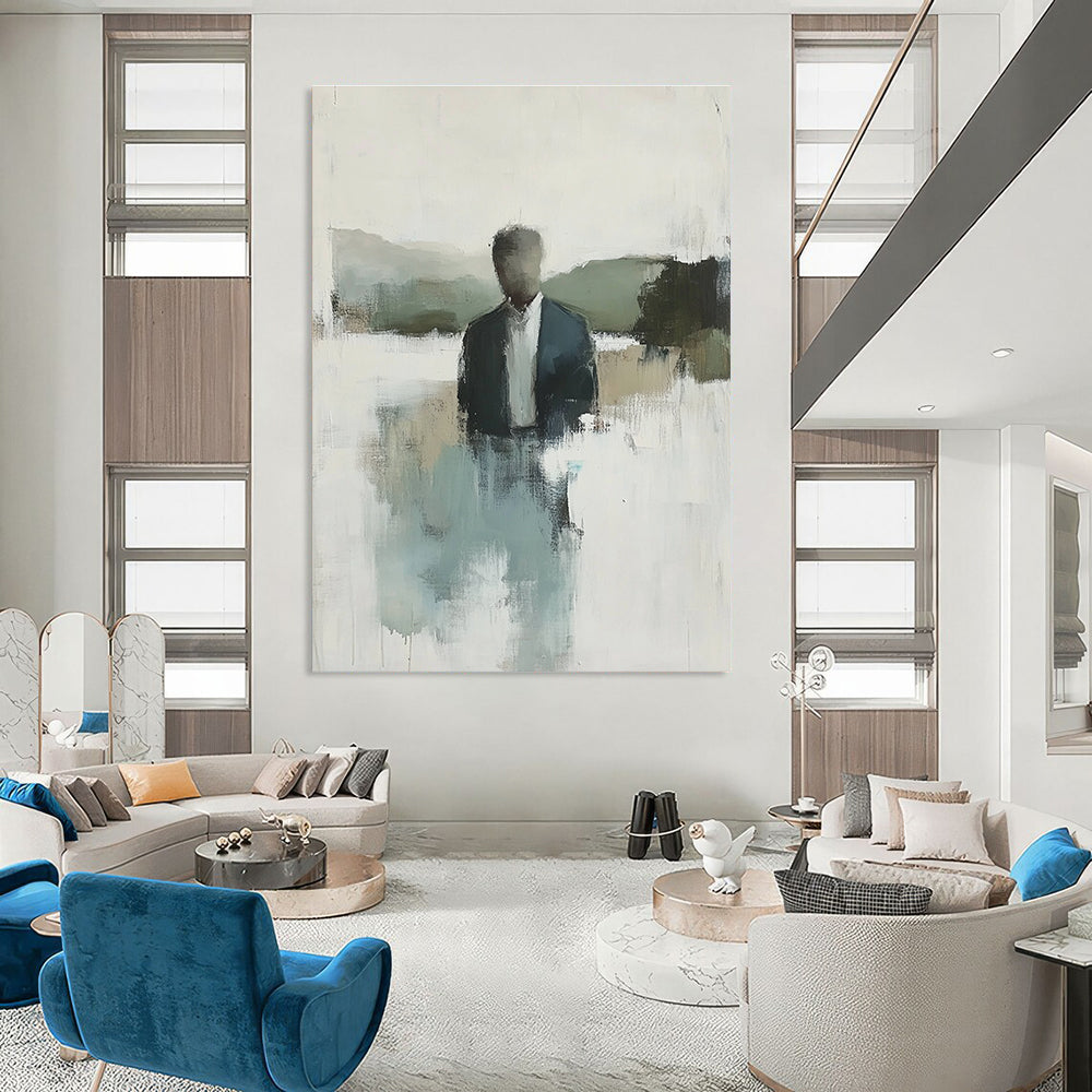 Blurred Figure in Nature for Minimalist Home Office & Nature - Themed Café STSC861