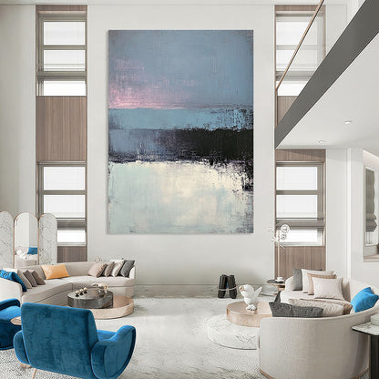 Minimalist Blue and Purple Abstract for Modern Lounge & Art - Centric Office STSC347