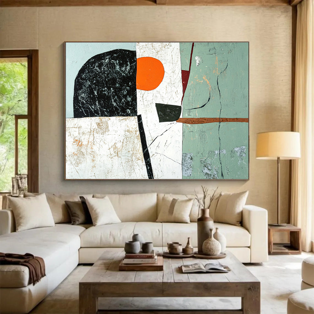 Abstract Geometric Shapes Art for Modern Office & Contemporary Art Gallery SC192