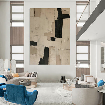 Collage - Style Geometric Abstract Art for Creative Studio & Modern Art Gallery DLZ1849