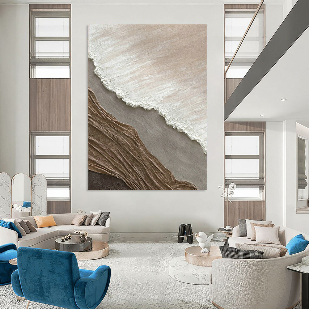 Earth - Toned Layered Art for Rustic Winery Tasting Room & Nature - Inspired Lounge DLZ1043