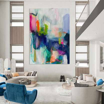 Vibrant Color Abstract Art for Creative Office & Art - Loving Home Studio DLZ2083