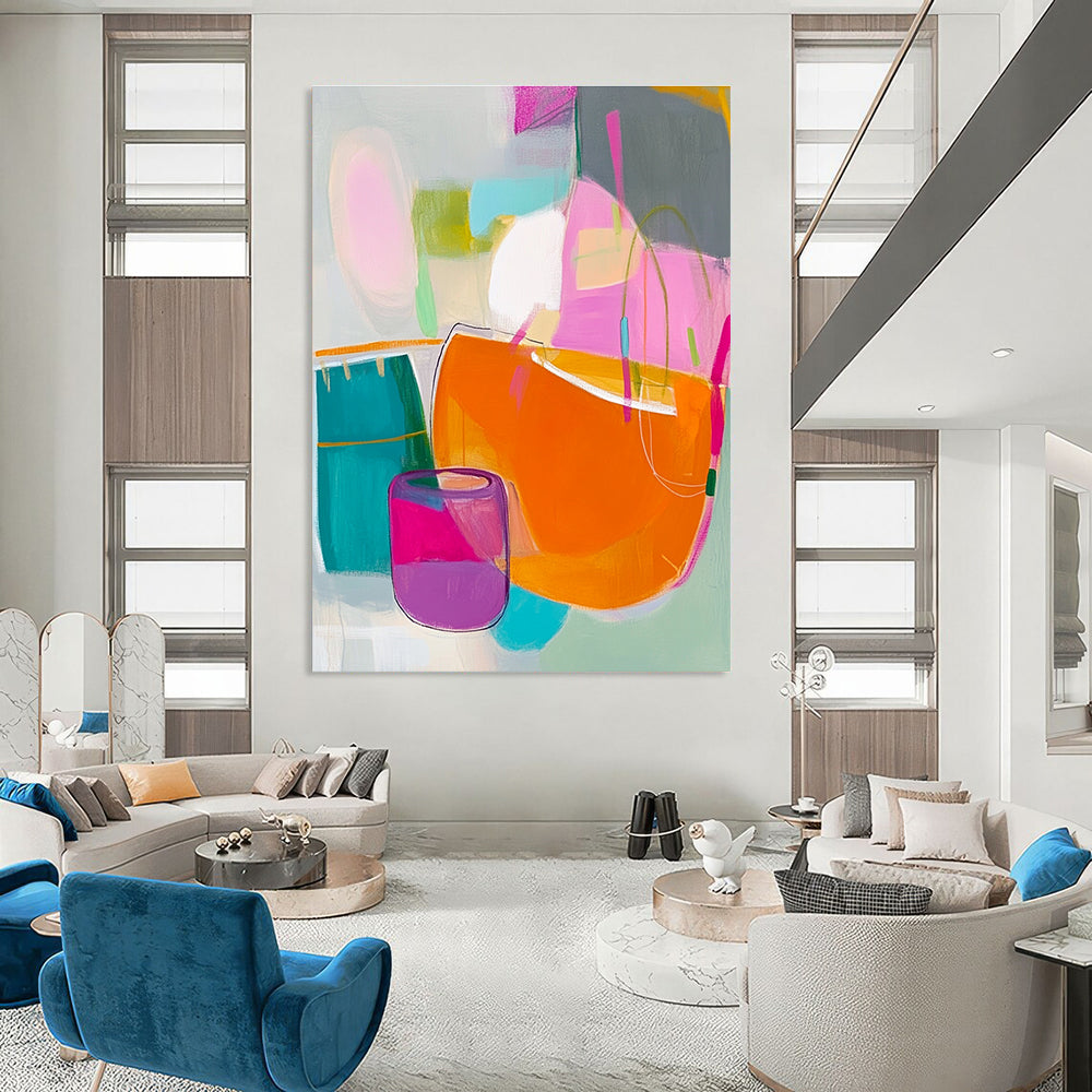 Abstract Still Life with Vessels for Modern Dining Room & Ceramic Gallery STSC788