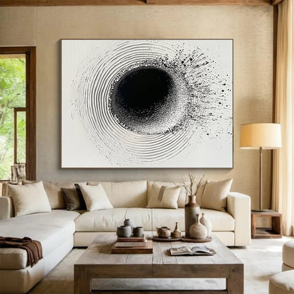 Black Hole Abstraction Art for Science - Themed Museum & Contemporary Office SC435