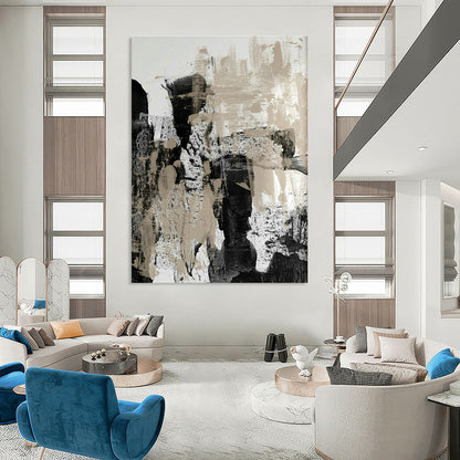 Abstract Ink - Texture Art for Asian - Inspired Spa & Art Gallery Corridor DLZ0973