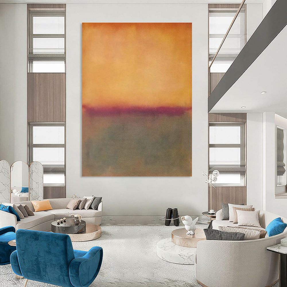 Subtle Gradient Sunset Art for Bedroom & Meditation Space DLZ2302