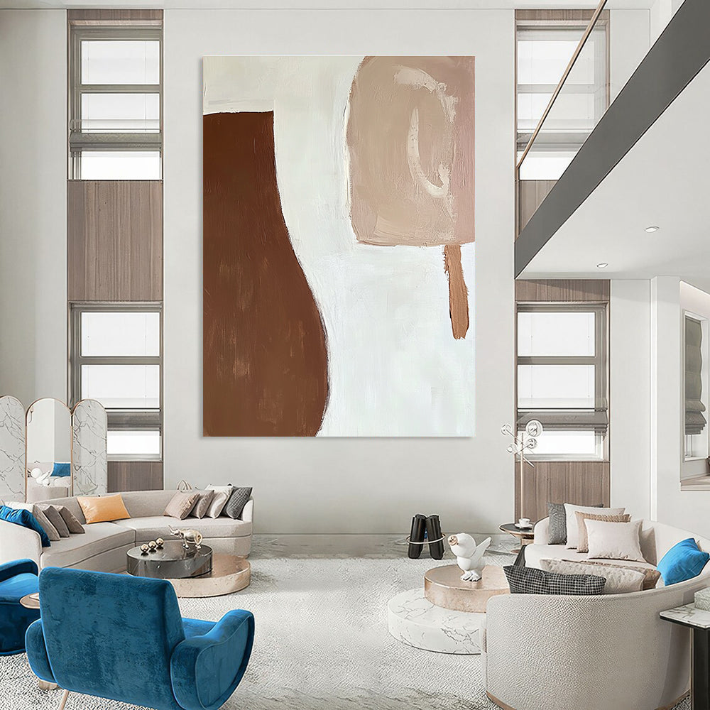 Minimalist Browns Art for Hallway & Guest Room STSC694