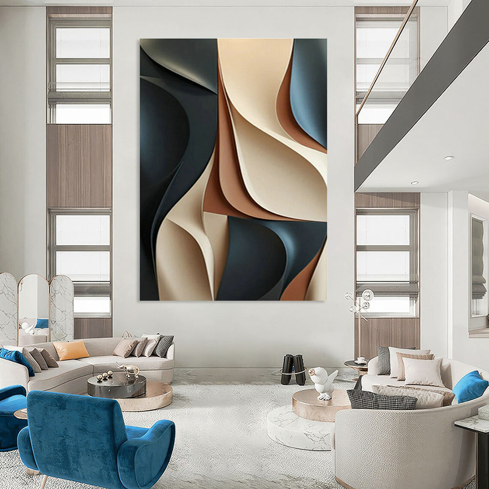 Morandi - Toned Layered Art for Minimalist Home Office & Boutique Hotel Lobby DLZ1030