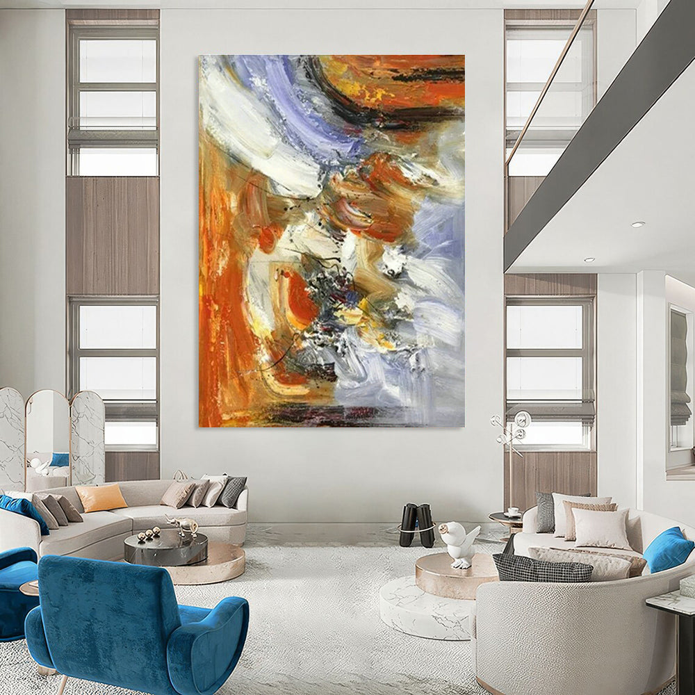 Colorful Abstract Fusion Art for Creative Studio & Modern Café DLZ1460