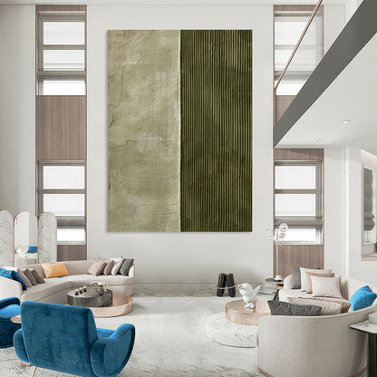 Green - Gray Divided Art for Bedroom & Hallway DLZ0331