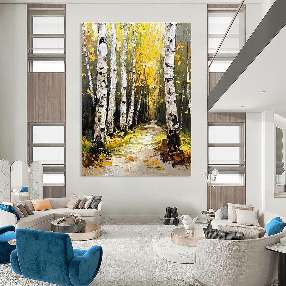 Autumn Birch Forest for Rustic Dining Room & Fall - Themed Café STSC1272