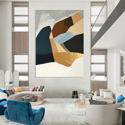 Geometric Landscape Art for Sunroom & Office STSC697