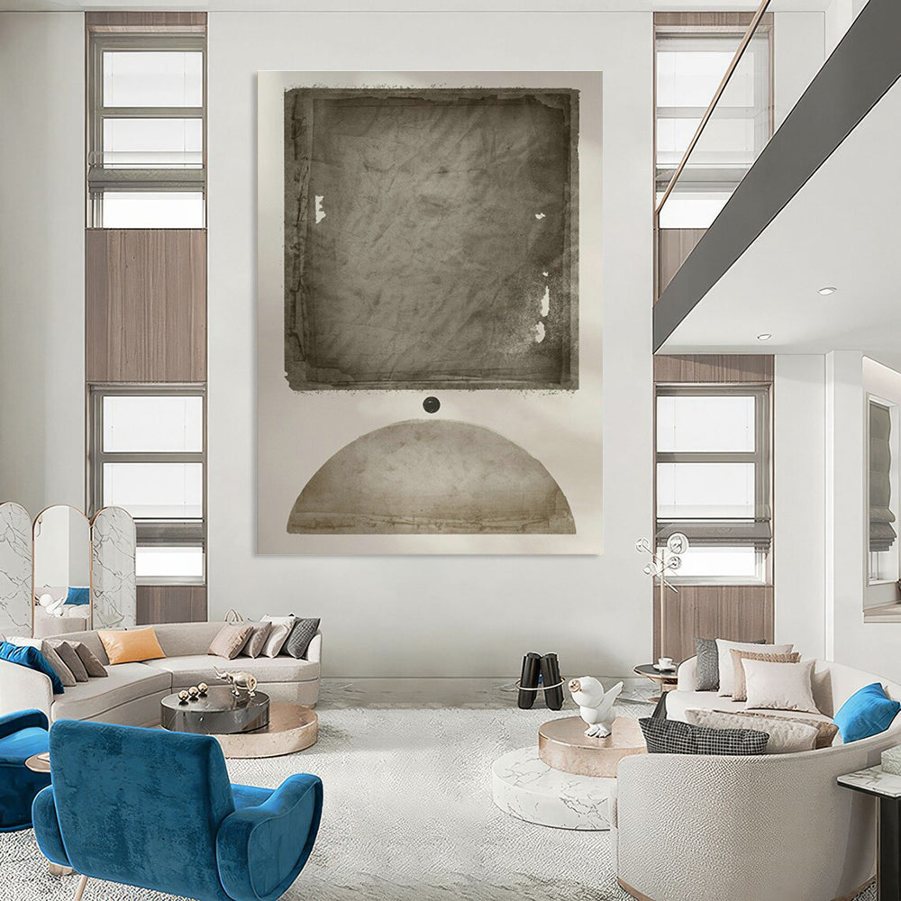 Textured Grey & Black Art for Industrial - Style Lounge & Art - Driven Workplace DLZ1369