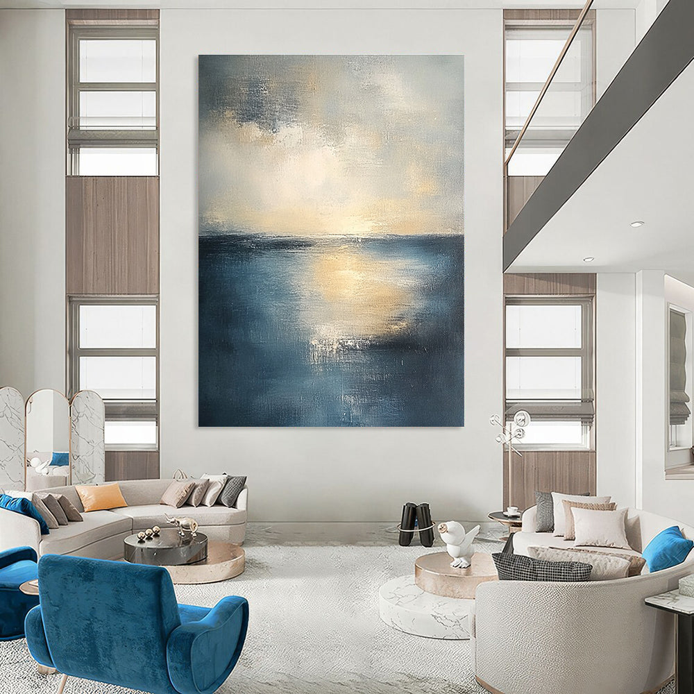Serene Sea at Dusk for Coastal Bedroom & Relaxing Spa Lounge STSC461