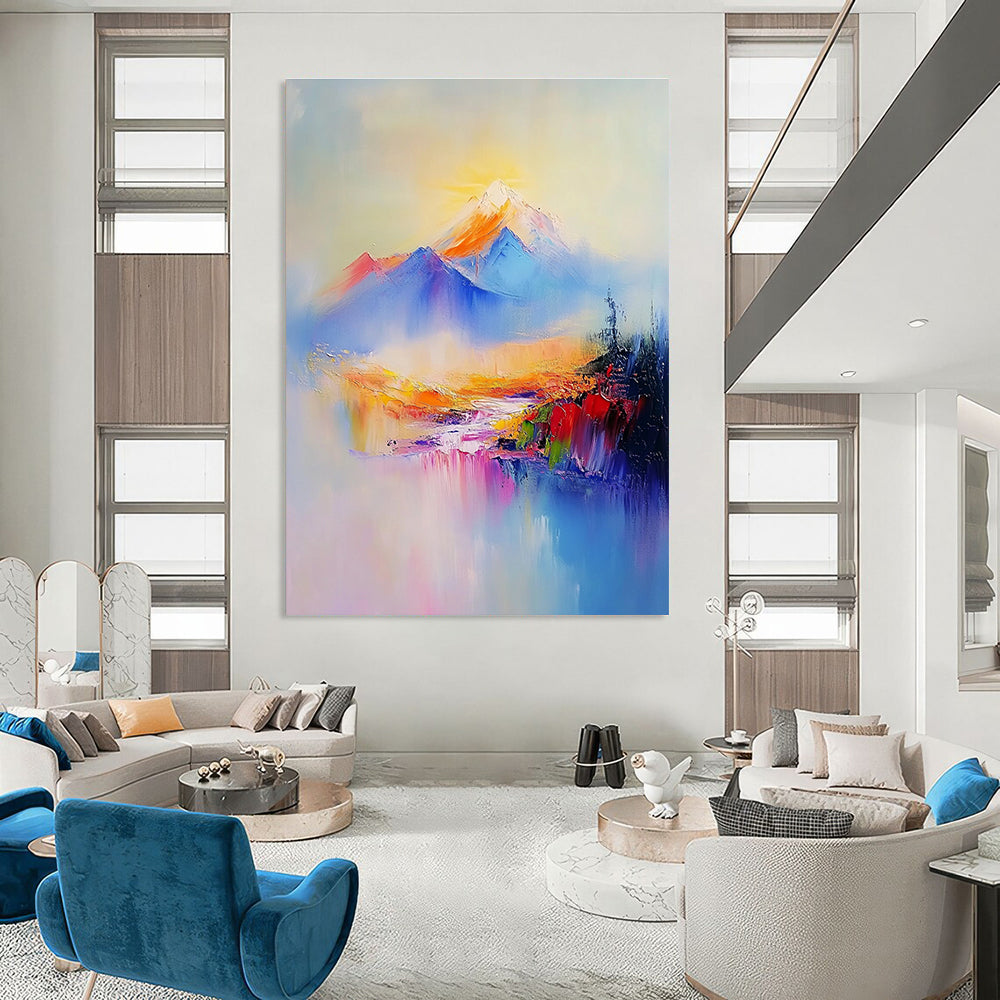 Colorful Mountain Landscape for Adventure - Themed Hotel & Bohemian Living Room STSC323