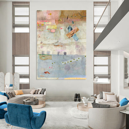 Light - Color Abstract Art for Minimalist Home Bedroom Walls DLZ0167
