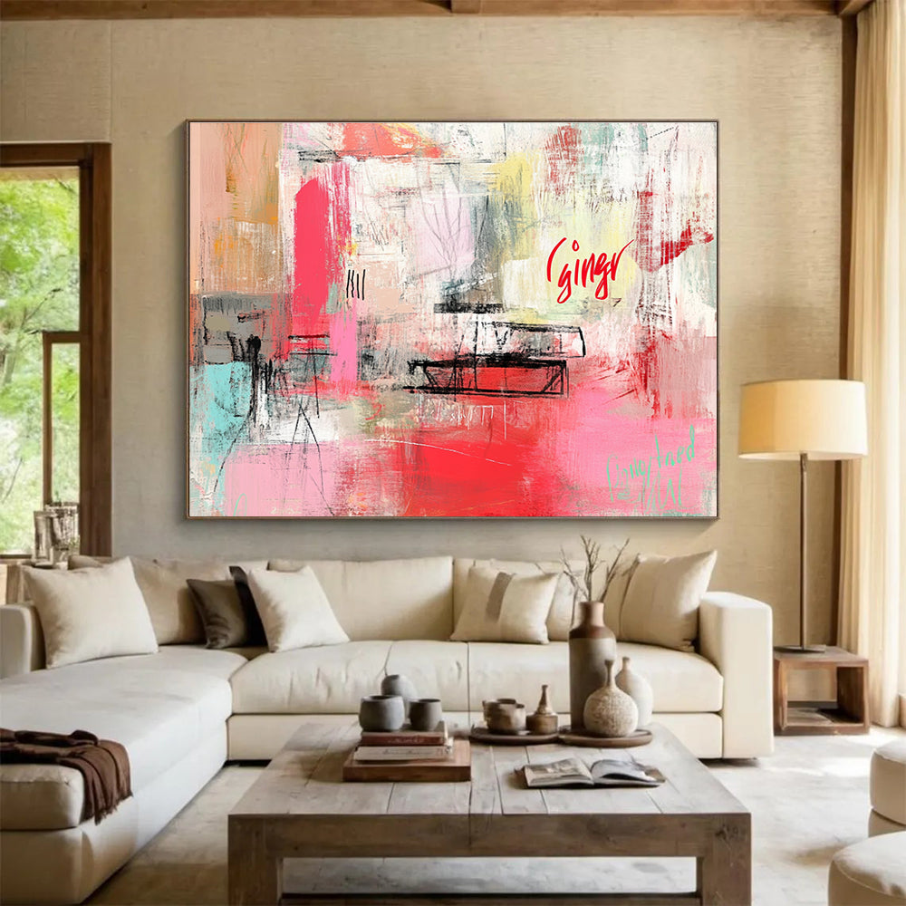 Abstract with 'Ginger' Art for Bohemian - Style Studio & Creative Café SC275