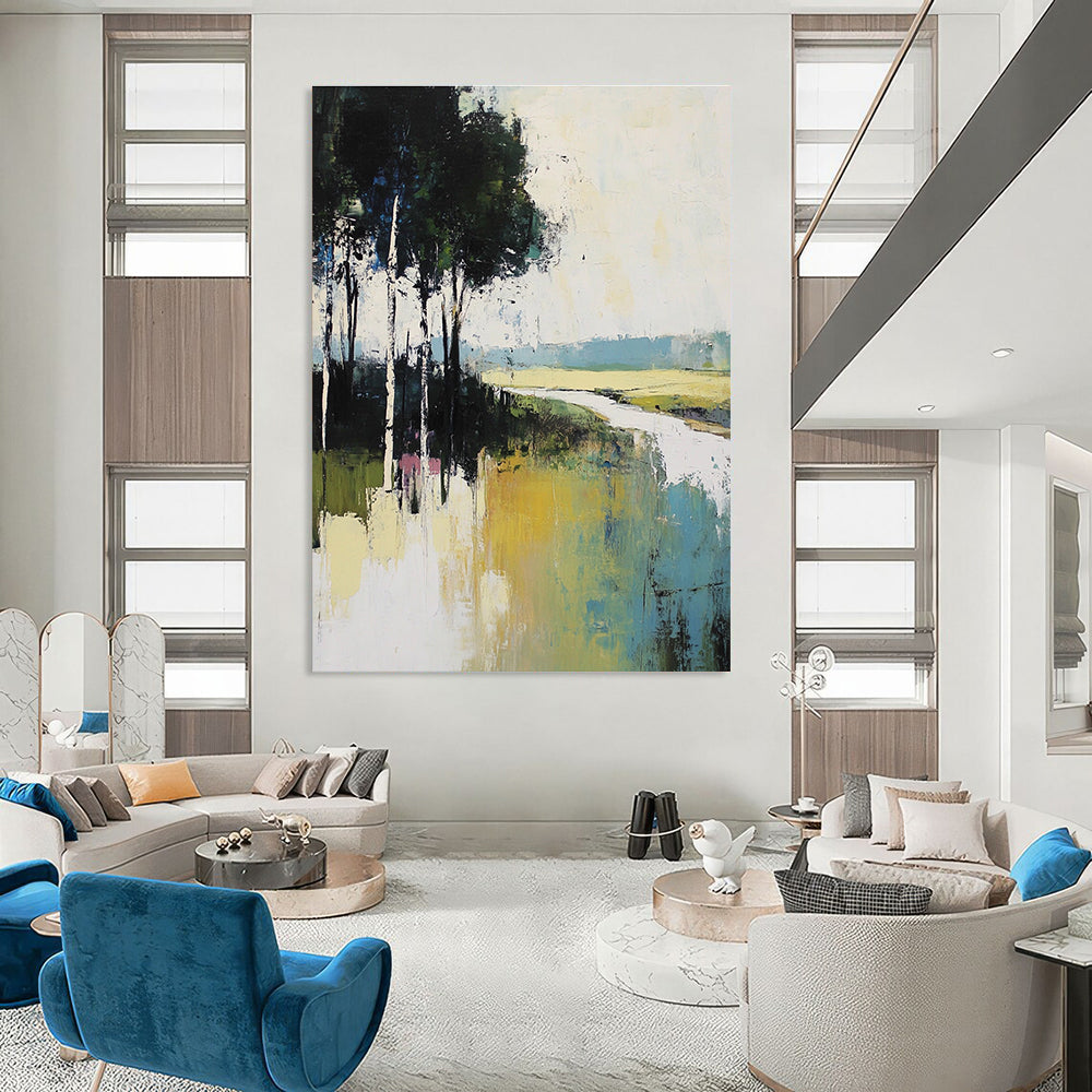 Abstract Landscape with Trees for Living Room & Art Gallery STSC100