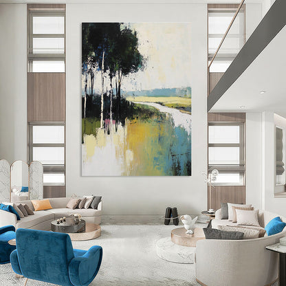 Abstract Landscape with Trees for Living Room & Art Gallery STSC100