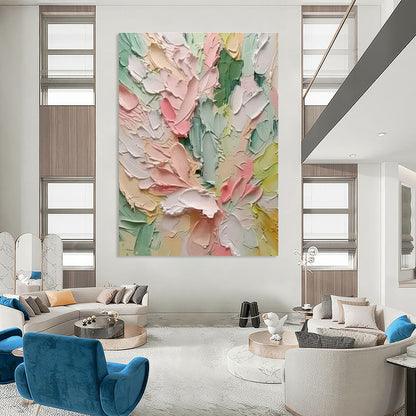 Pastel Flower Palette Art for Minimalist Nursery & Spring - Themed Tea Room DLZ1404