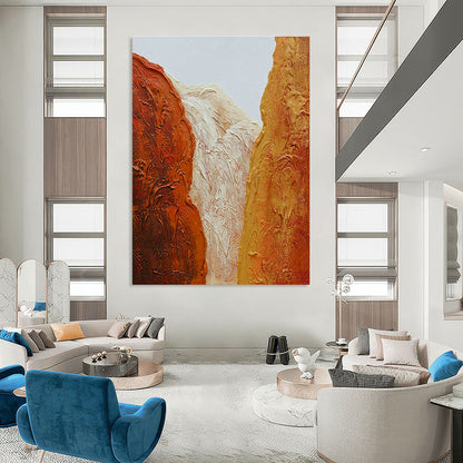 Colorful Mountain - Inspired Abstract Art for Adventure Lodge & Outdoor Enthusiast’s Home DLZ1217