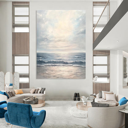 Calm Sea at Dawn for Minimalist Bedroom & Yoga Studio STSC1177