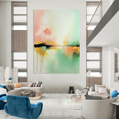 Colorful Dreamy Lake Art for Nursery & Creative Studio STSC086