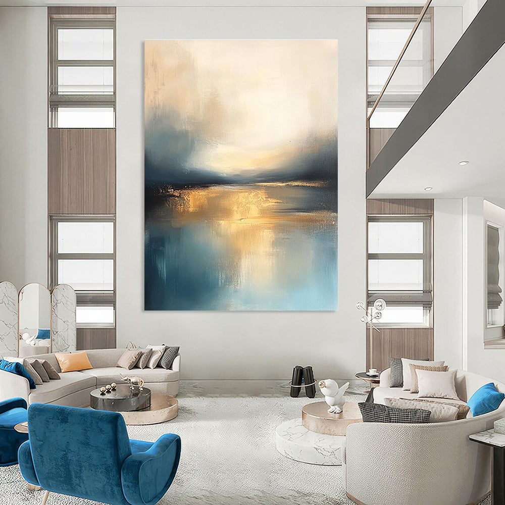Golden Reflections on Water for Dining Room & Hotel Lobby STSC103