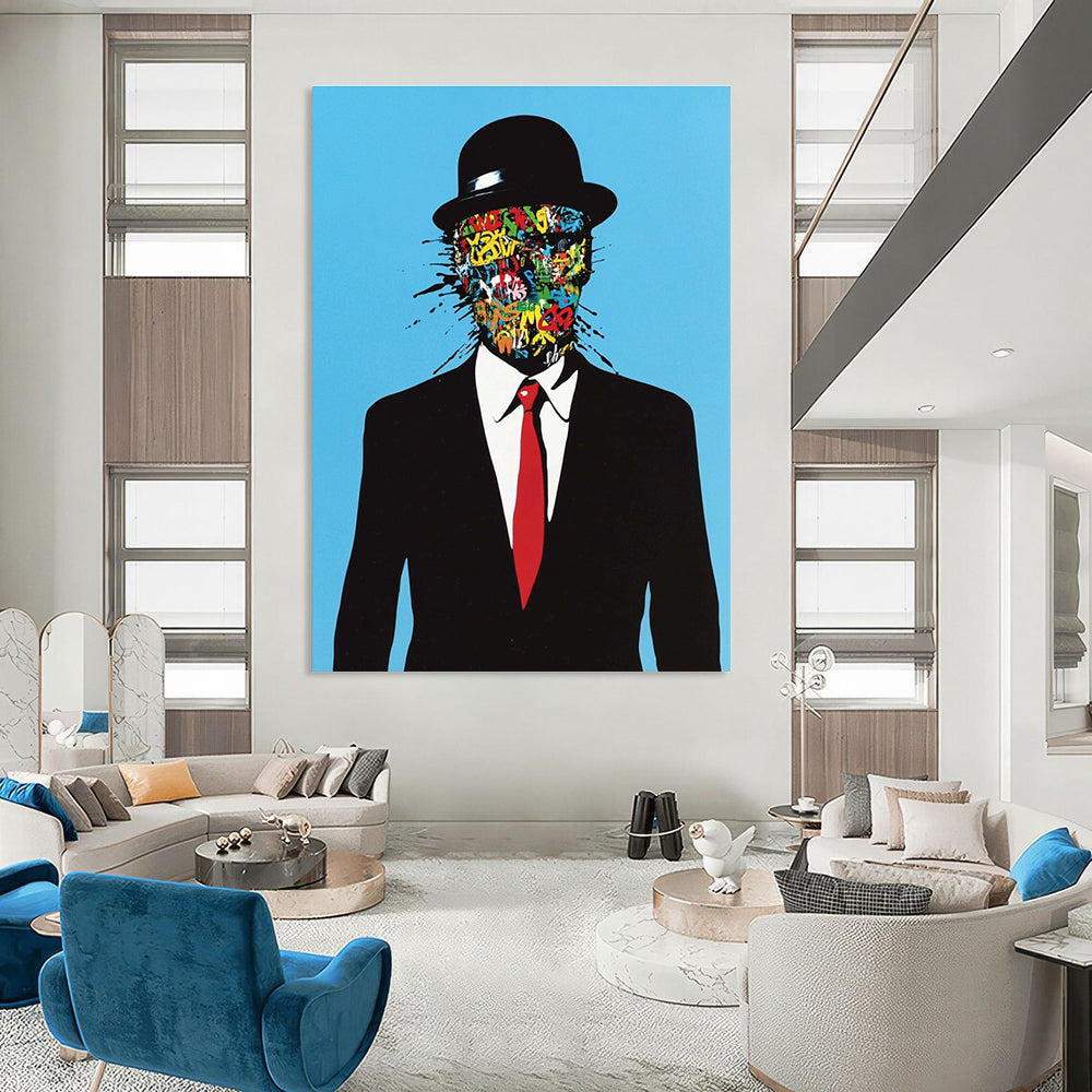 Graffiti - Faced Man Art for Urban Home Loft & Street Art Gallery STSC1056