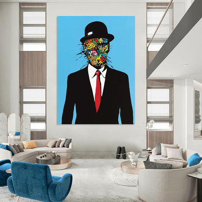 Graffiti - Faced Man Art for Urban Home Loft & Street Art Gallery STSC1056