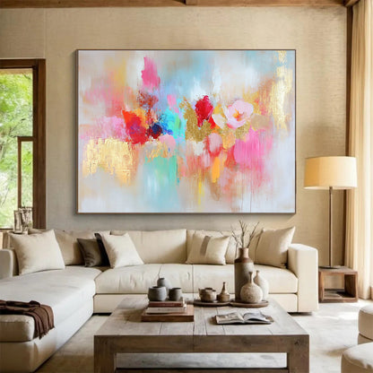 Floral - Inspired Abstract Art for Boutique Hotel Suite & Feminine - Style Café SC264