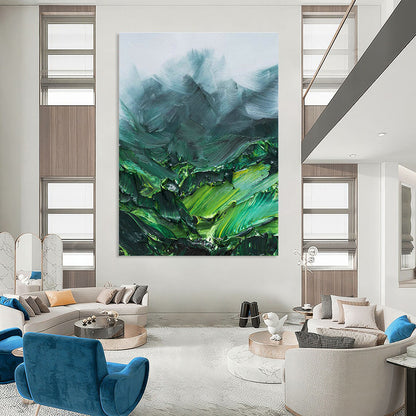 Emerald Mountainscape for Rustic Log Cabin & Eco - Friendly Retreat DLZ0951