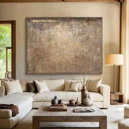 Brown - Tan Vintage Abstract for Retro - Inspired Lounge DLZ2986