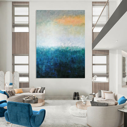 Gradient Color Abstract Art for Living Room & Sunroom DLZ0536