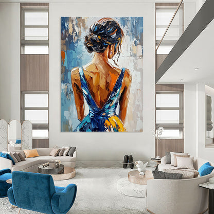 Back View of a Woman for Feminine Spa & Elegant Dining Room STSC863