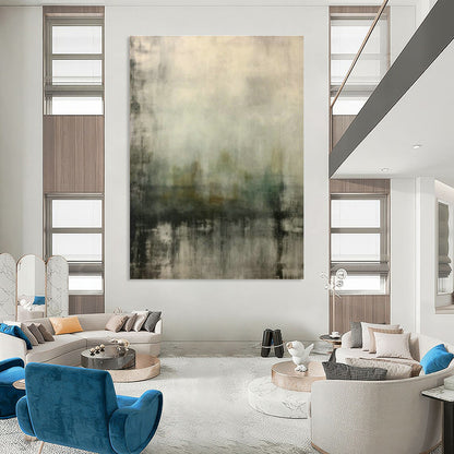 Hazy Cityscape Reflection Art for Rooftop Bar Terrace & Urban Loft Bedroom DLZ0841