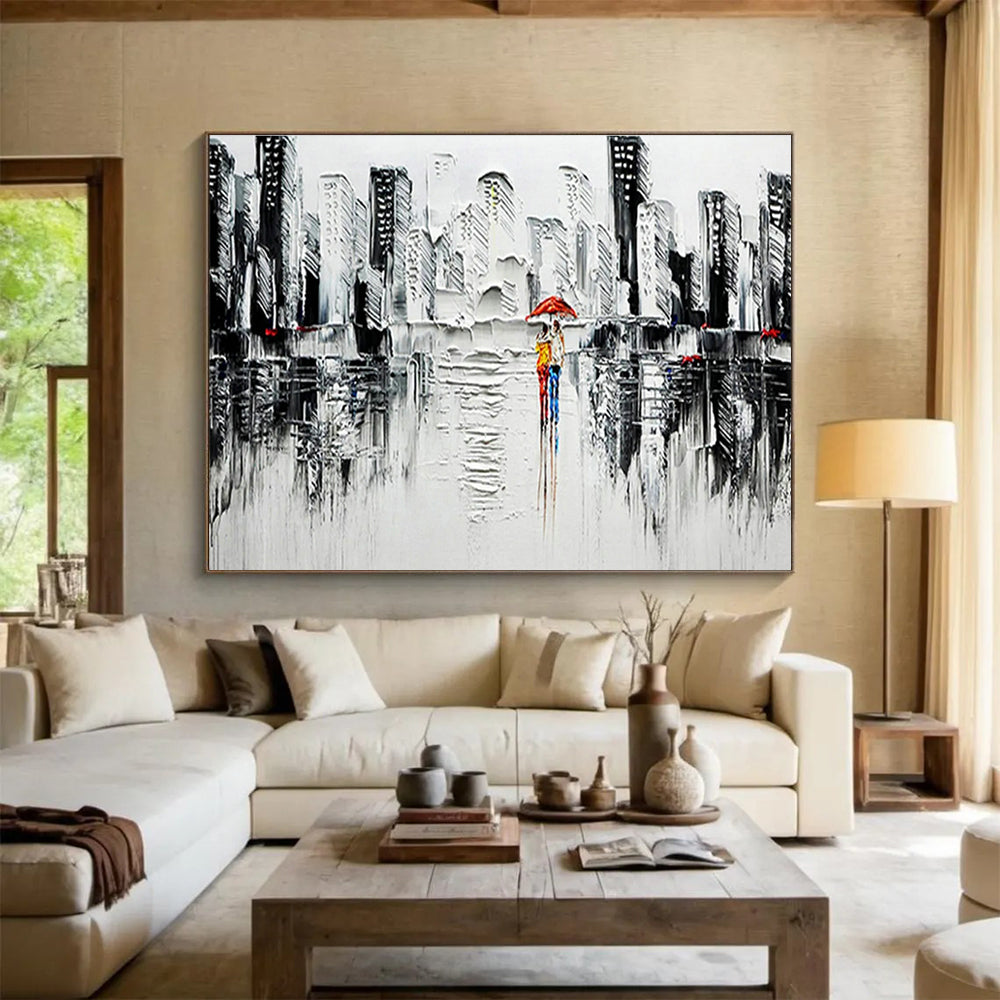 Cityscape Lover’s Art for Modern Loft Apartment Balcony Nooks DLZ3279