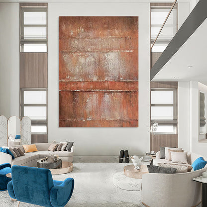 Brown - White Abstract Art for Living Room & Cottages DLZ0326