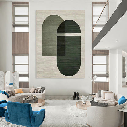 Simple Geometric Art for Minimalist Yoga Studio & Modern Home Entryway DLZ1519