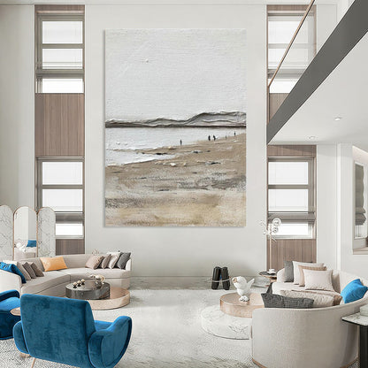Beach Scene Abstract Art for Coastal Home & Beachfront Restaurant DLZ2374