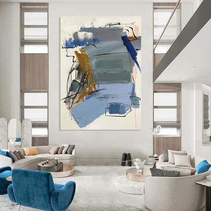 Luxury Abstract Art for High - End Boutique & Chic Hotel Lobby DLZ0815