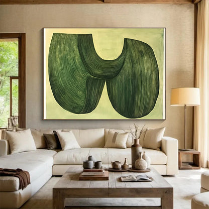 Nature - Inspired Abstract Art for Botanic Garden Café & Eco - Friendly Home SC614