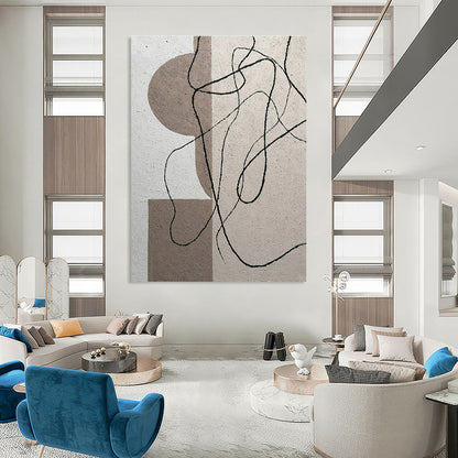 Minimalist Line & Geometry Art for Nordic Living Room & Design Studio DLZ1990