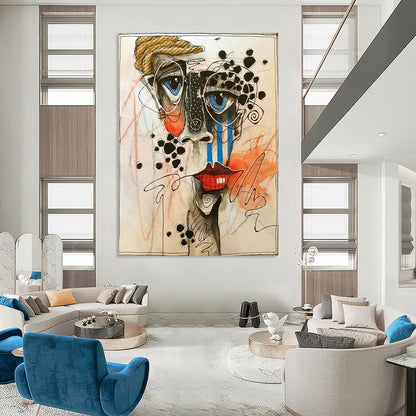 Abstract Face Art for Modern Art Gallery & Creative Studio DLZ2321