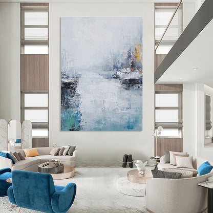 Abstract Harbor Scene for Nautical - Themed Home & Art - Loving Café STSC199