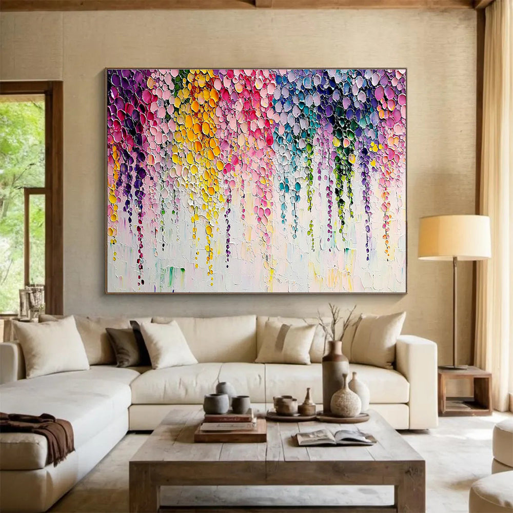 Color Dot Abstract Art for Creative Studio Breakout Zone Walls DLZ3289