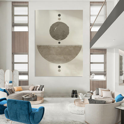 Zen - Inspired Circular Art for Minimalist Office & Meditation Corner DLZ1372