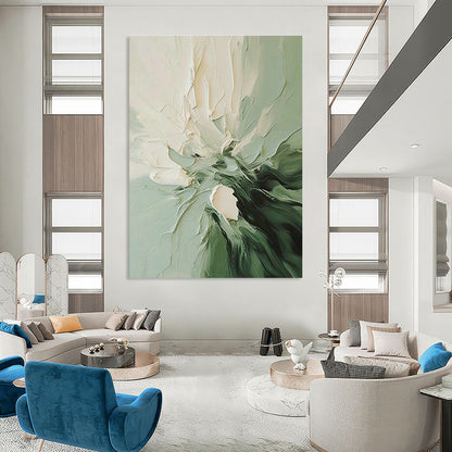 Textured Floral Abstract Art for Kitchen & Garden - Facing Balcony DLZ1192