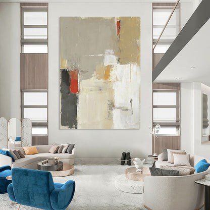 Neutral Abstract Layers for Scandinavian - Style Home & Serene Meditation Room STSC616